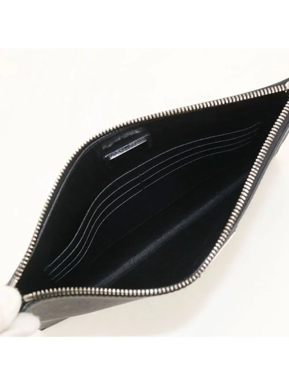 Prada Saffiano Leather Clutch Calfskin